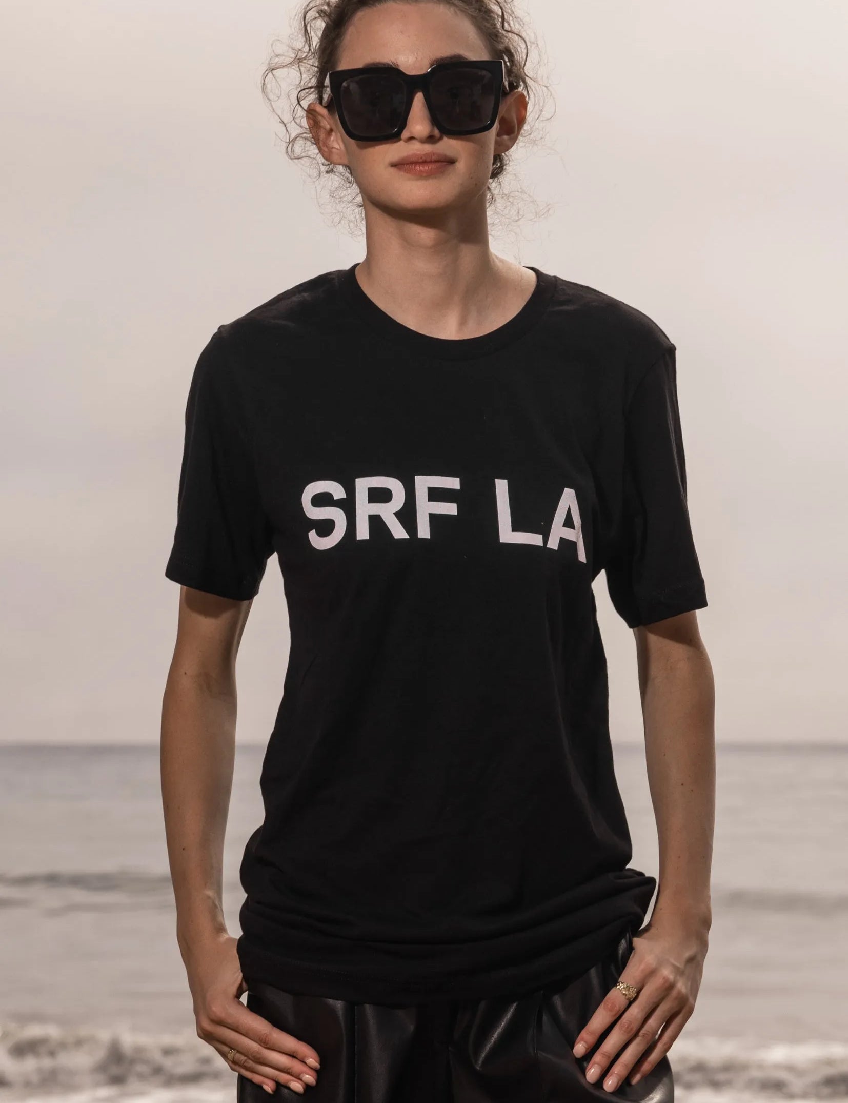 SRF LA TEE - BLACK - Heidi Merrick