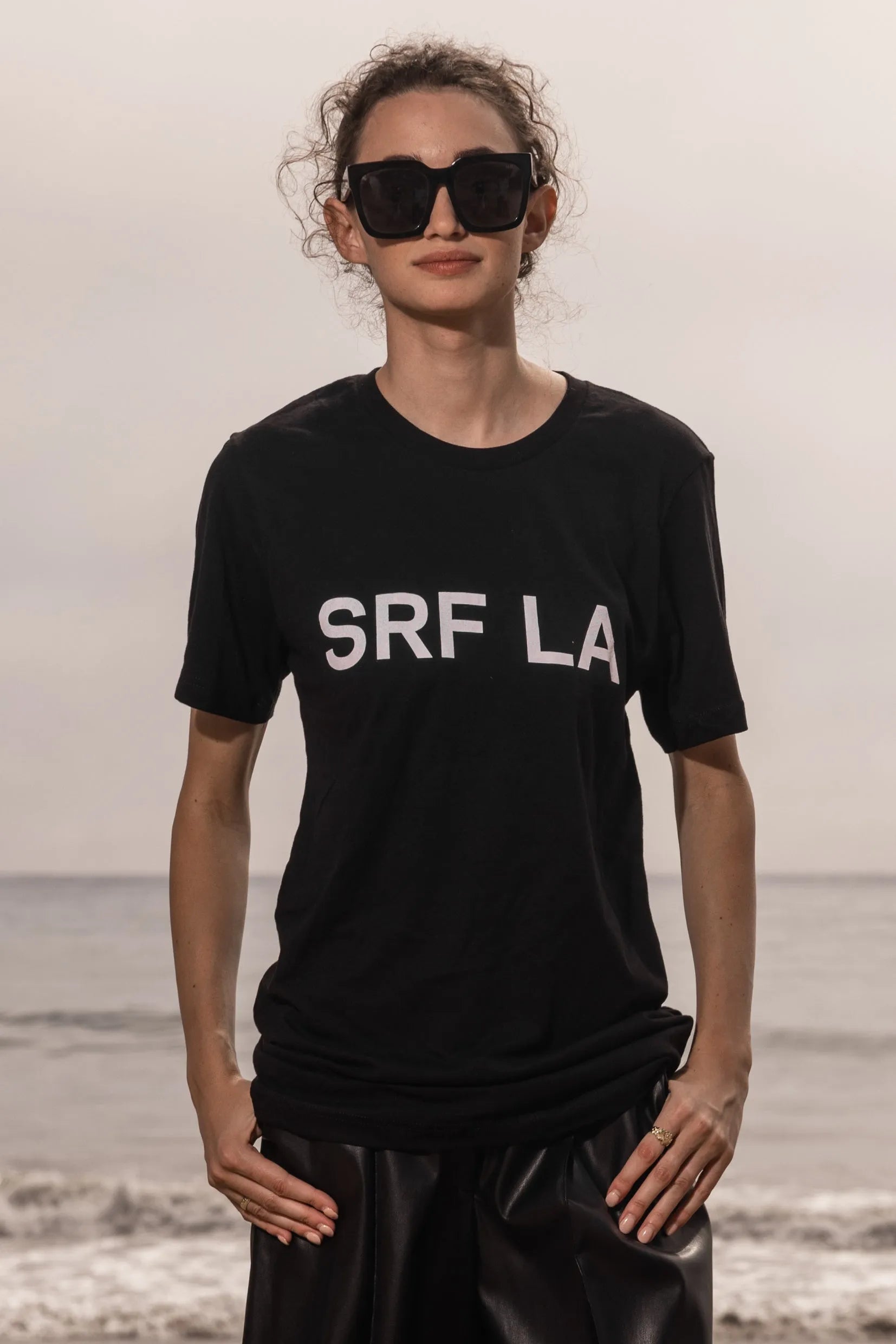 SRF LA TEE - BLACK - Heidi Merrick