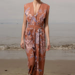 Azadeh Dress - Orange Batik - Heidi Merrick