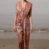 Azadeh Dress - Orange Batik - Heidi Merrick