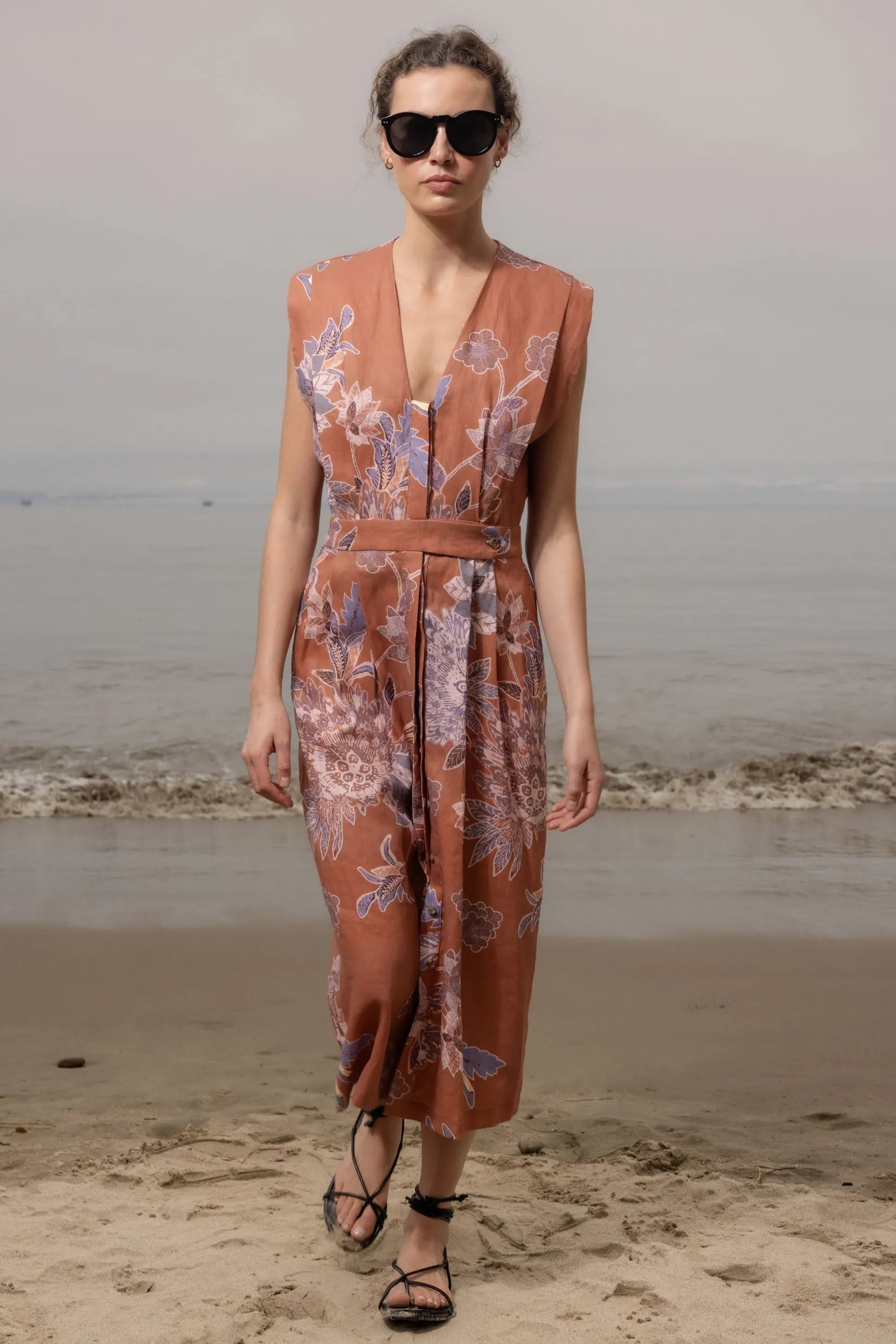 Azadeh Dress - Orange Batik - Heidi Merrick