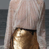 Missive Blouse - Cream Dentelle De Calais - Heidi Merrick