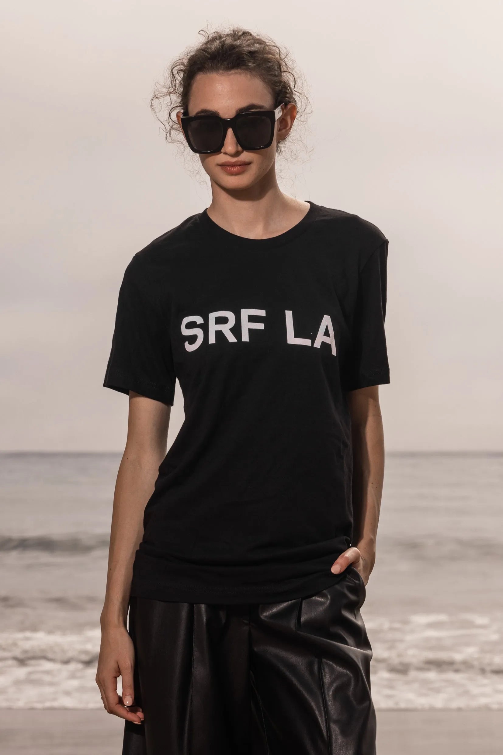 SRF LA TEE - BLACK - Heidi Merrick