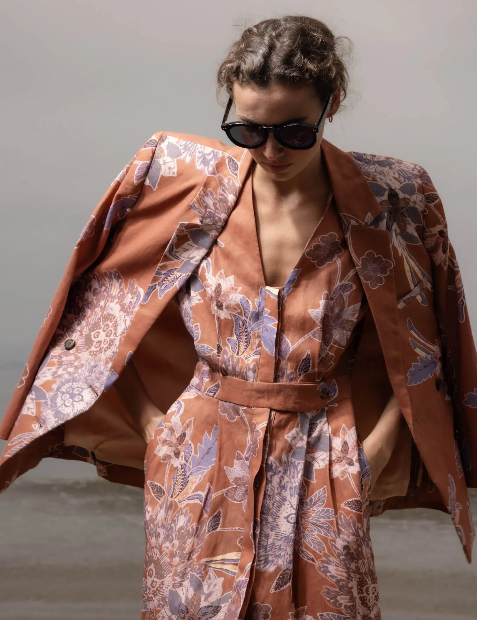 Azadeh Dress - Orange Batik - Heidi Merrick