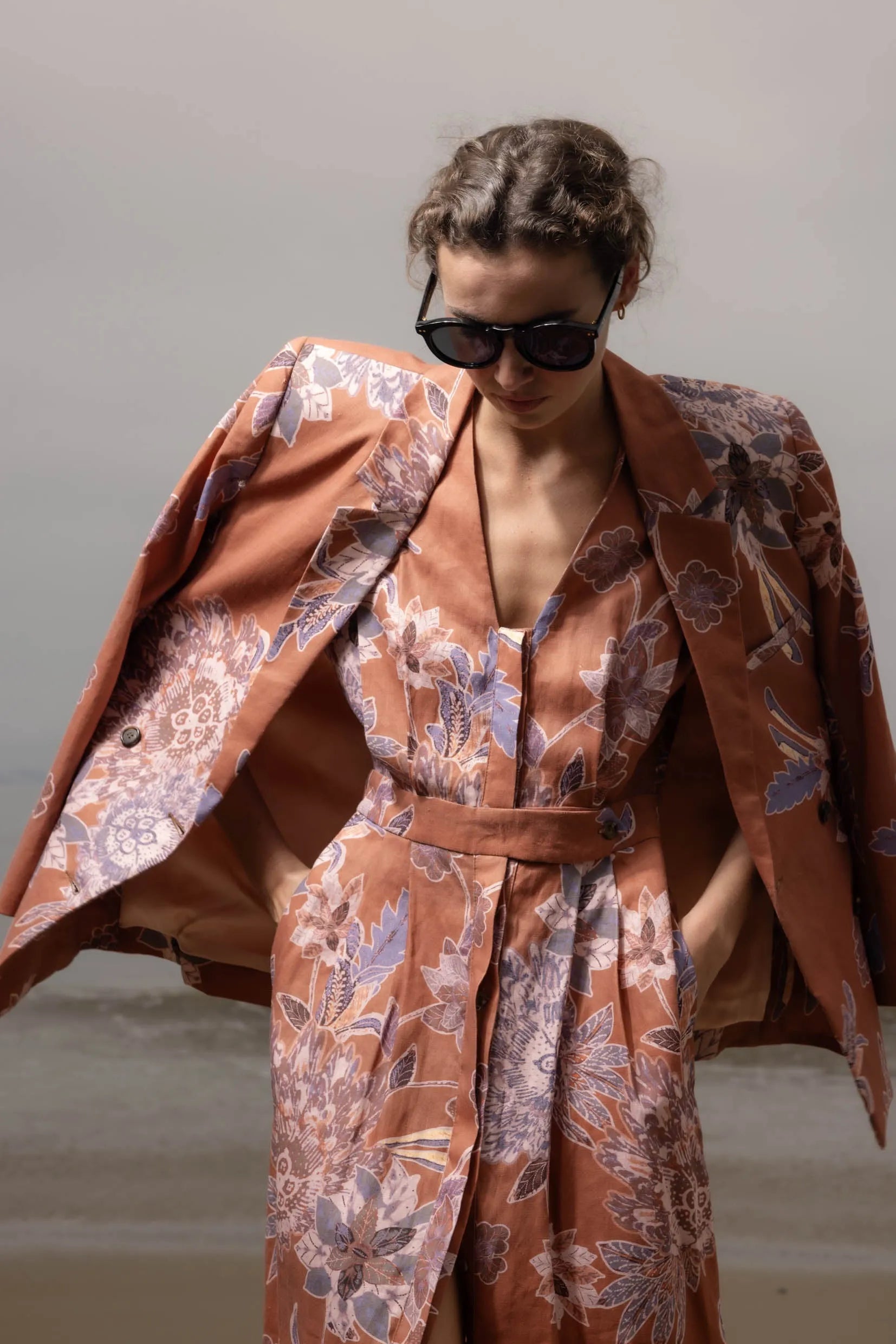 Azadeh Dress - Orange Batik - Heidi Merrick