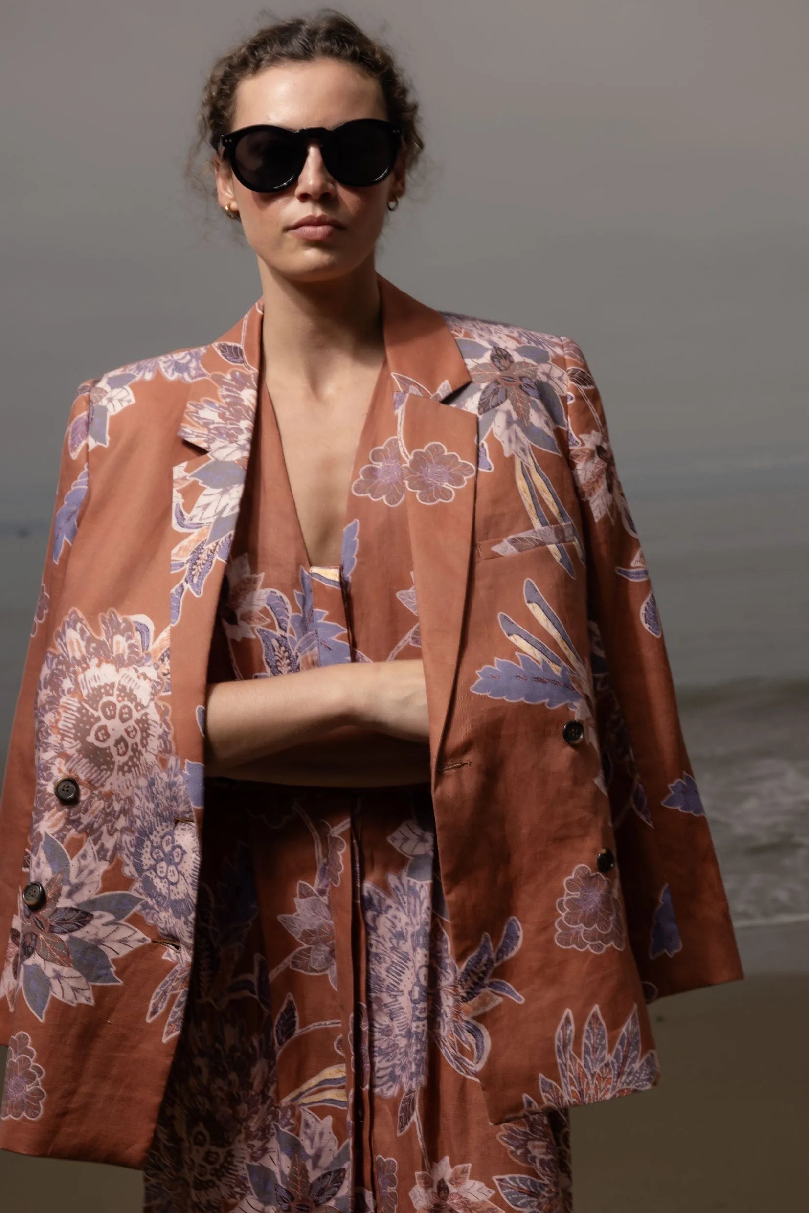 Azadeh Dress - Orange Batik - Heidi Merrick