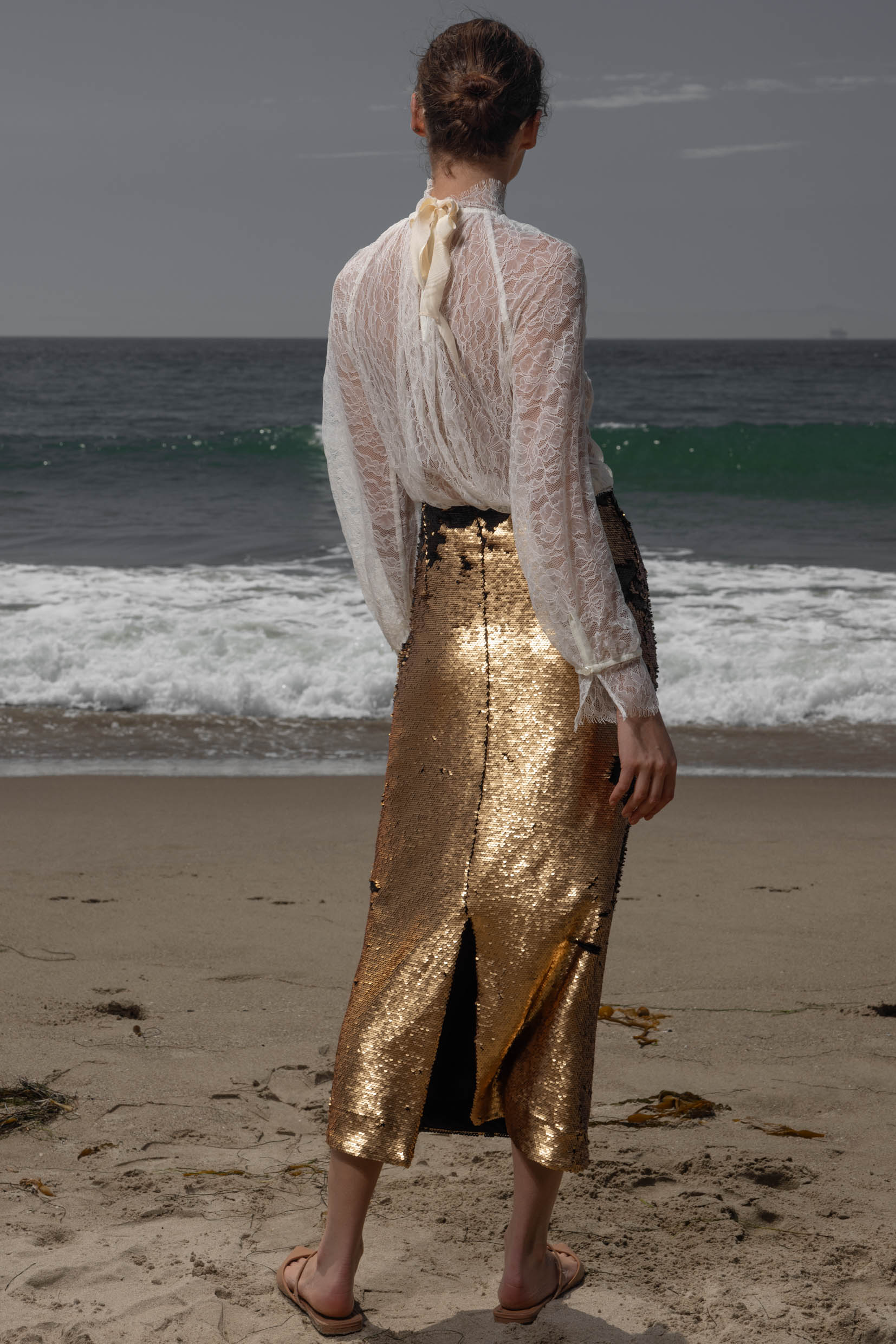 Missive Blouse - Cream Dentelle De Calais - Heidi Merrick