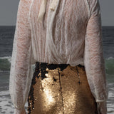 Missive Blouse - Cream Dentelle De Calais - Heidi Merrick