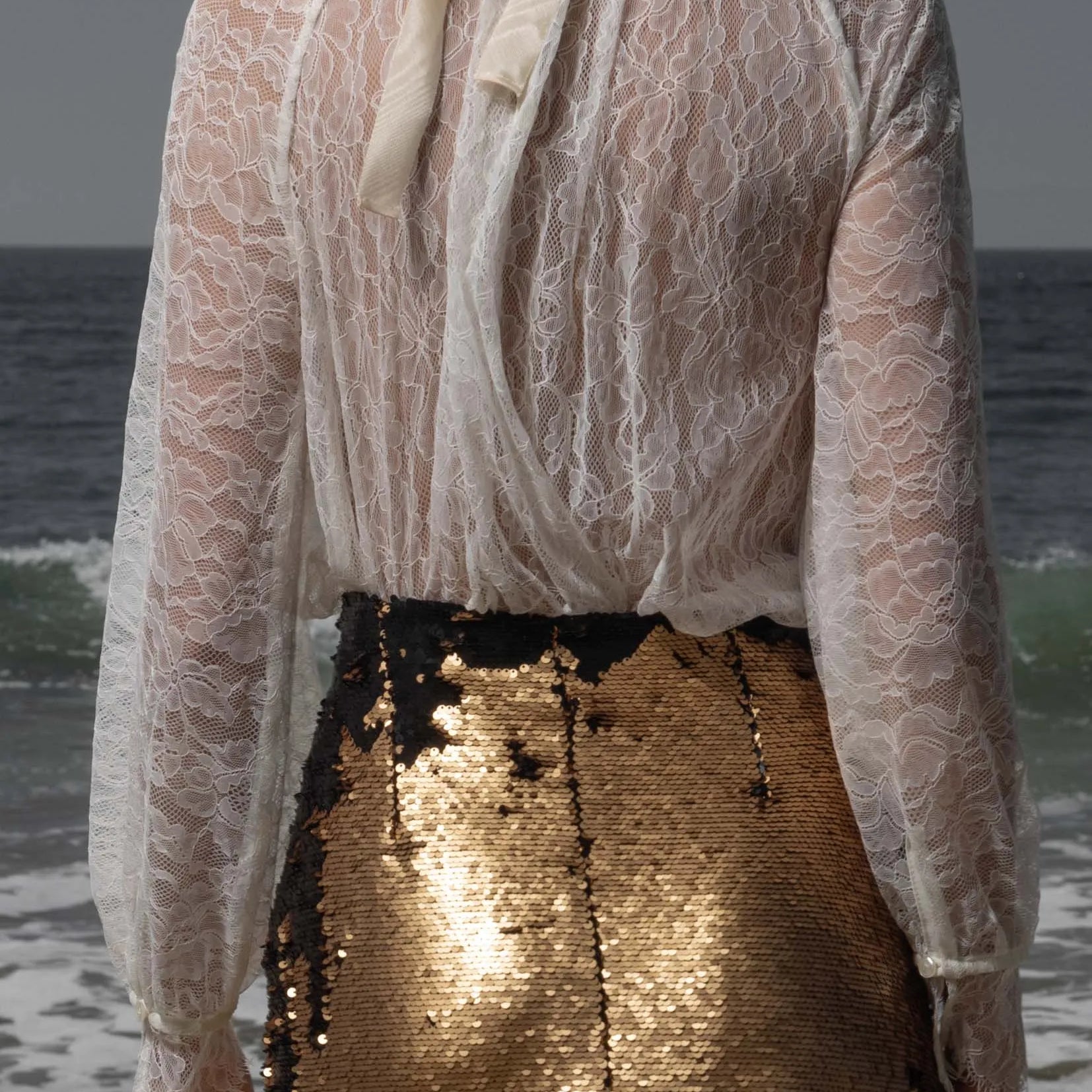 Missive Blouse - Cream Dentelle De Calais - Heidi Merrick