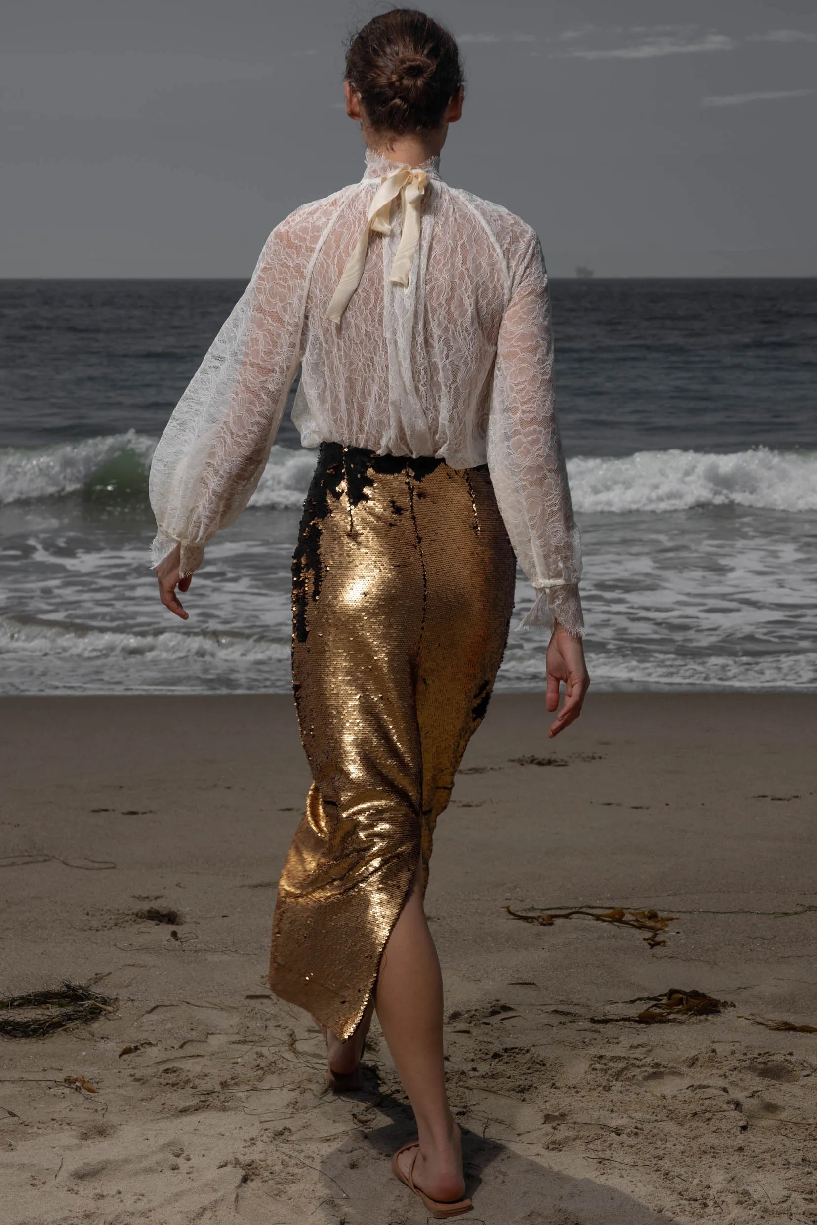Missive Blouse - Cream Dentelle De Calais - Heidi Merrick