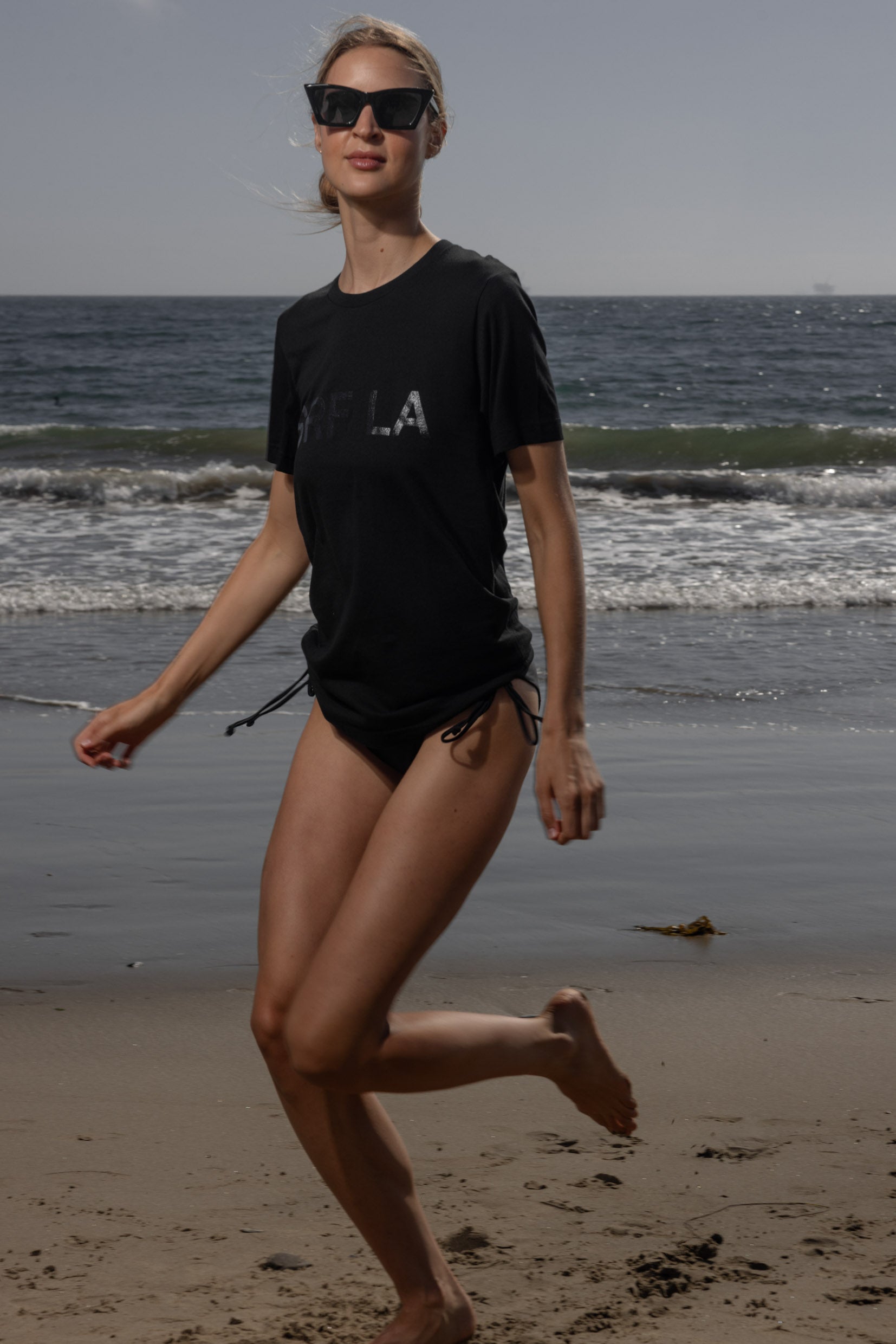 SRF LA Tee - Black on Black - Heidi Merrick