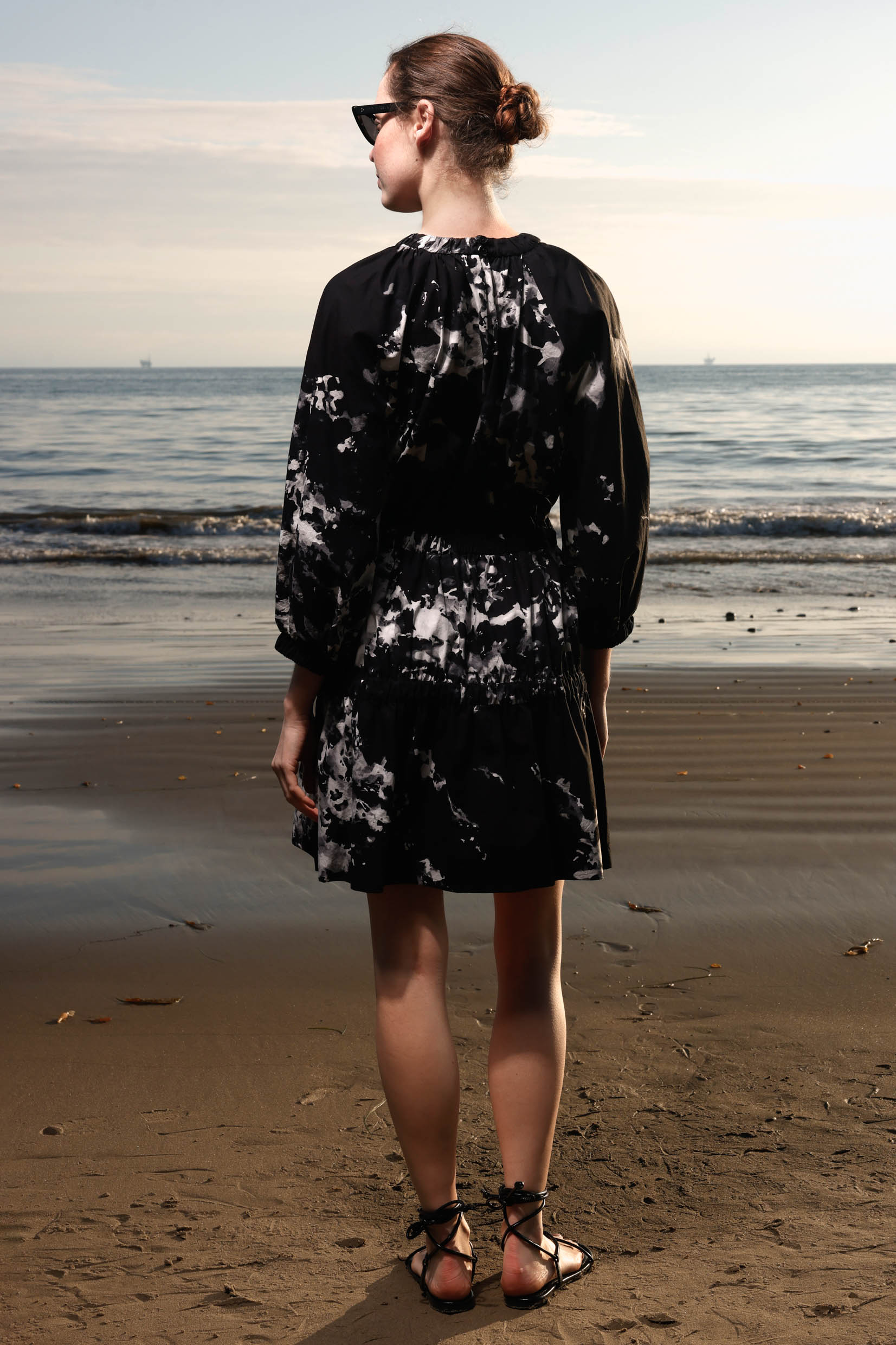 Brooke Dress - Inghua Shirting - Heidi Merrick