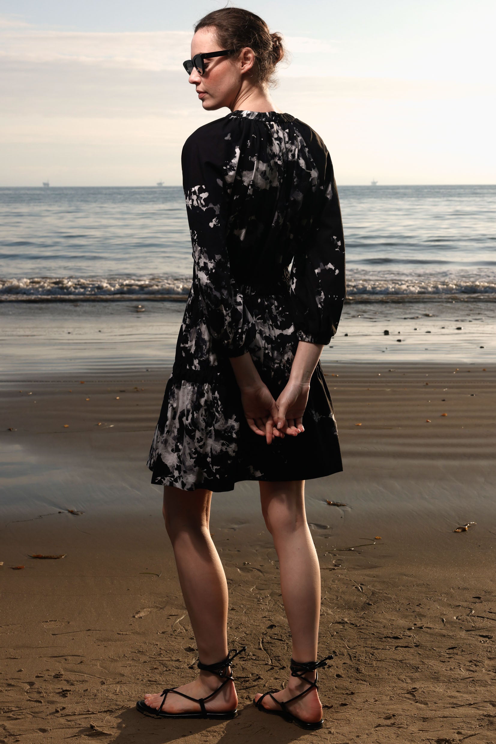 Brooke Dress - Inghua Shirting - Heidi Merrick