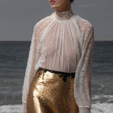 Missive Blouse - Cream Dentelle De Calais - Heidi Merrick