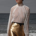 Missive Blouse - Cream Dentelle De Calais - Heidi Merrick
