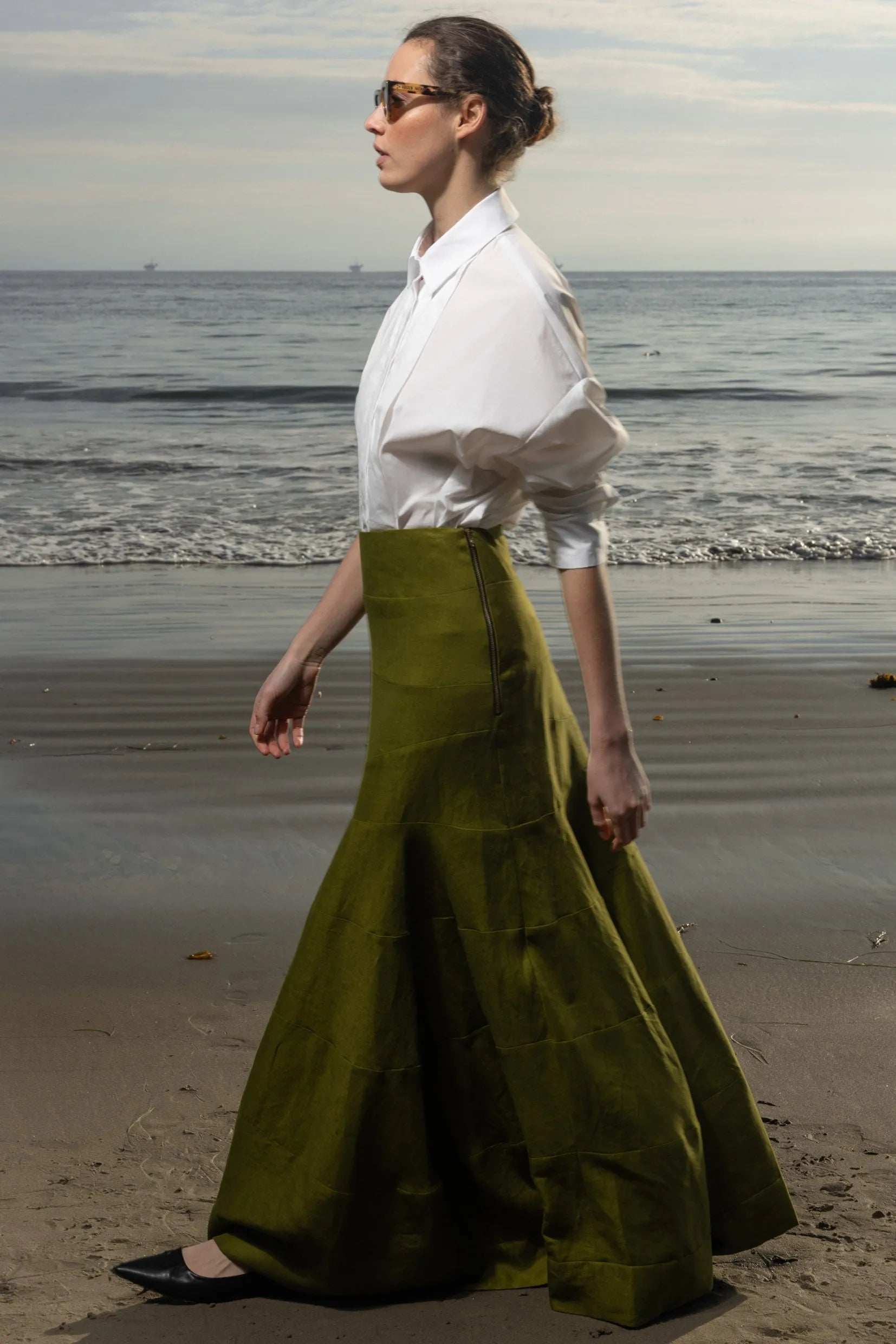 Gale Skirt - Frog Linen - Heidi Merrick