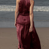 Idyll Dress - Burgundy