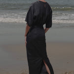 Fauna Dress - Black Linen - Heidi Merrick