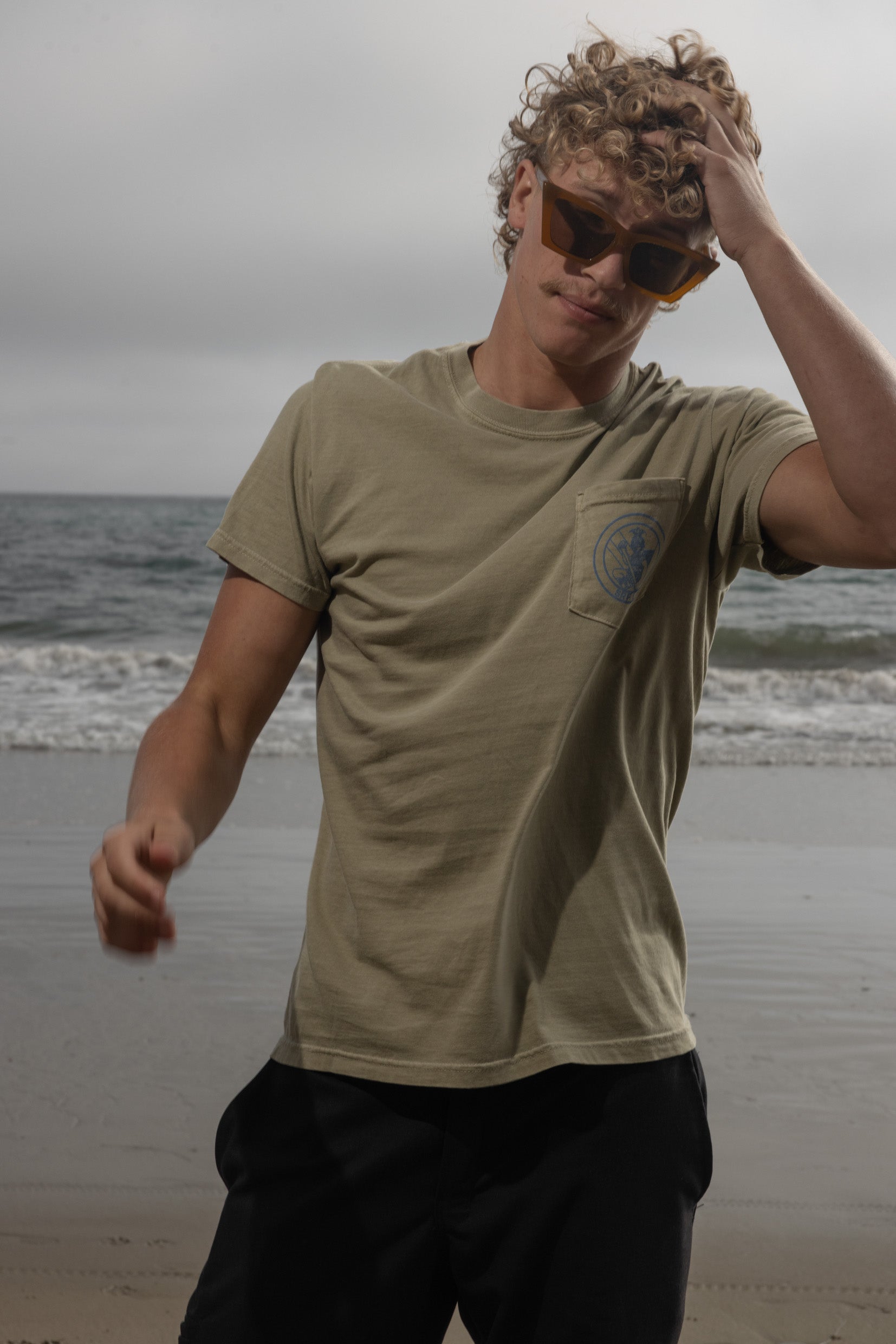 SRF Guy Tee - Dusty Sand - Heidi Merrick