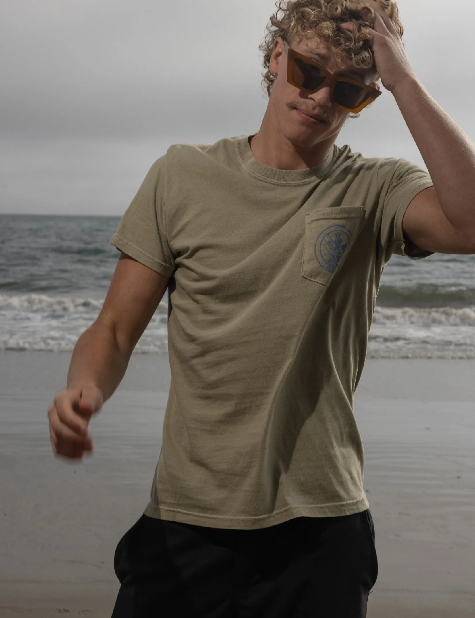 SRF Guy Tee - Dusty Sand - Heidi Merrick