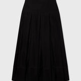 Marbella Skirt - Noir Tissue Linen - Heidi Merrick