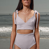 Ballerine Top - Cream Ticking Stripe