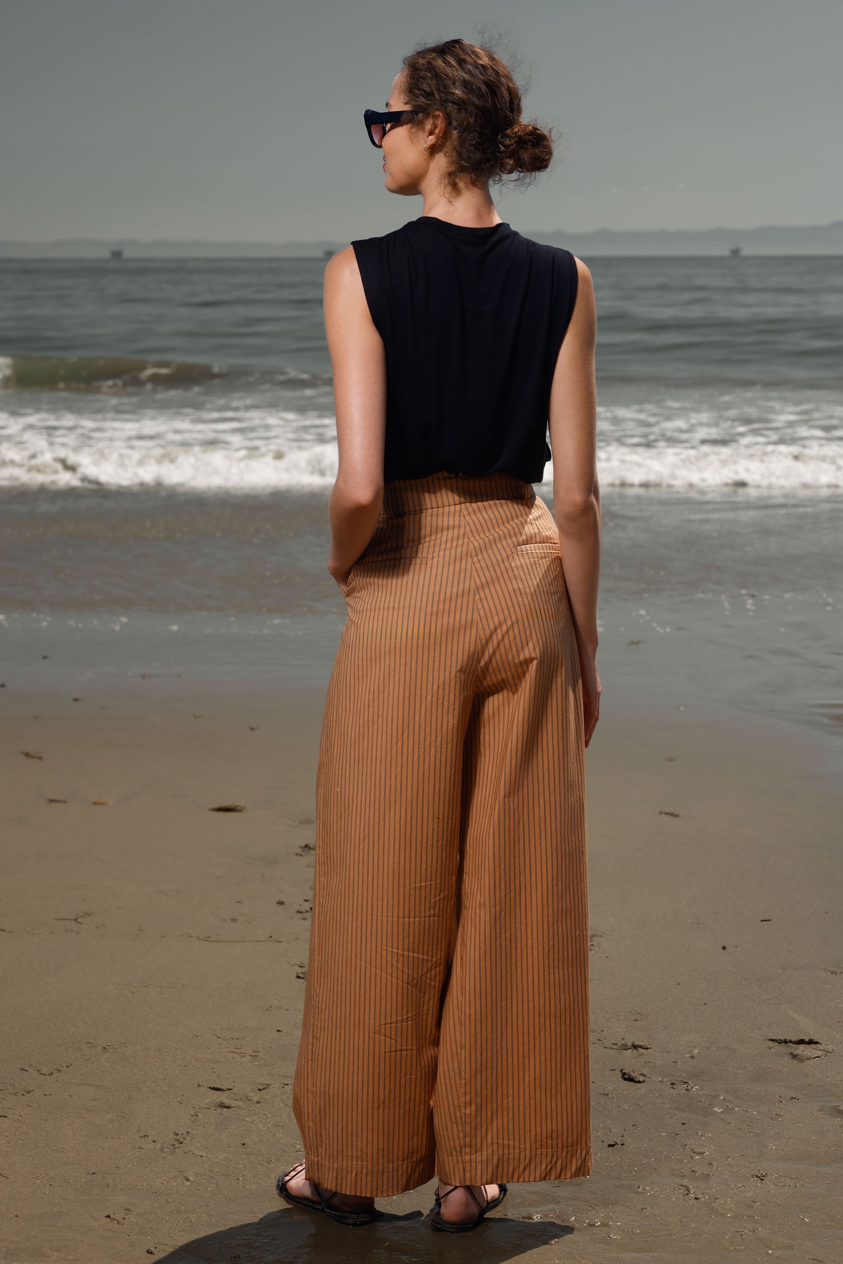 Chaplin Pant - Ticking Stripe - Heidi Merrick