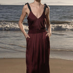 Maeve Skirt - Burgundy - Heidi Merrick