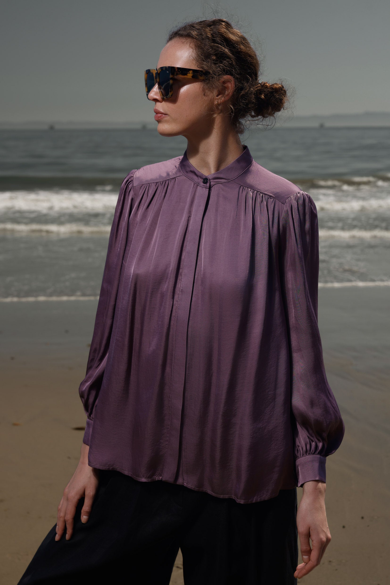Farah Blouse - Lavender - Heidi Merrick