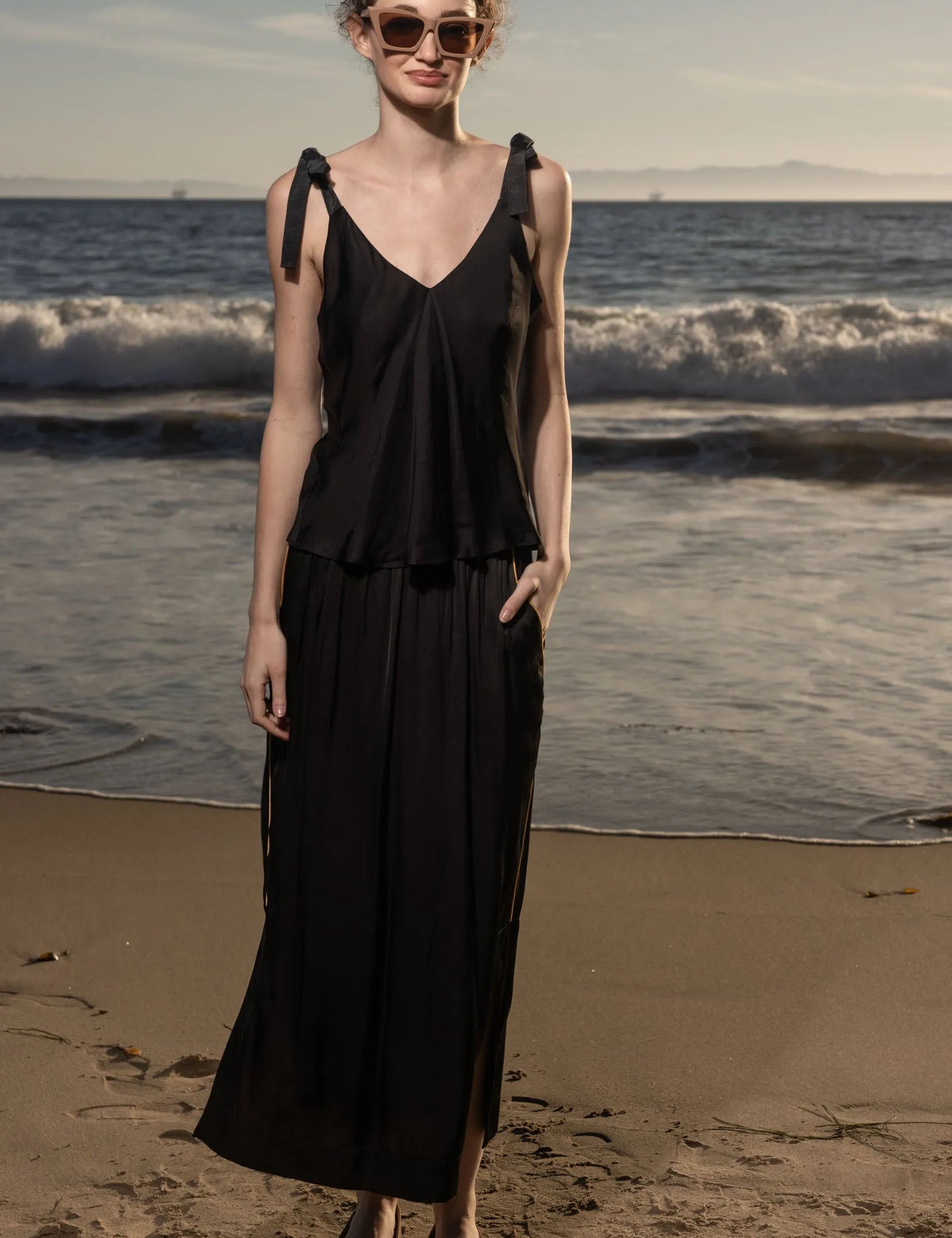 Maeve Skirt - Black - Heidi Merrick