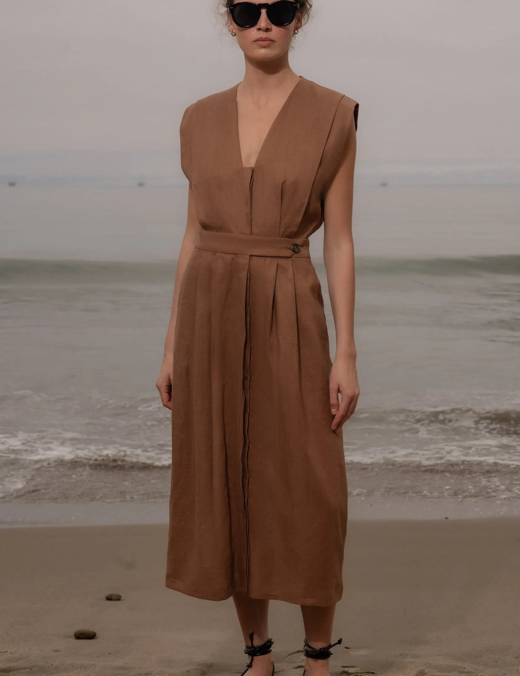 Azadeh Dress - Roan Linen - Heidi Merrick