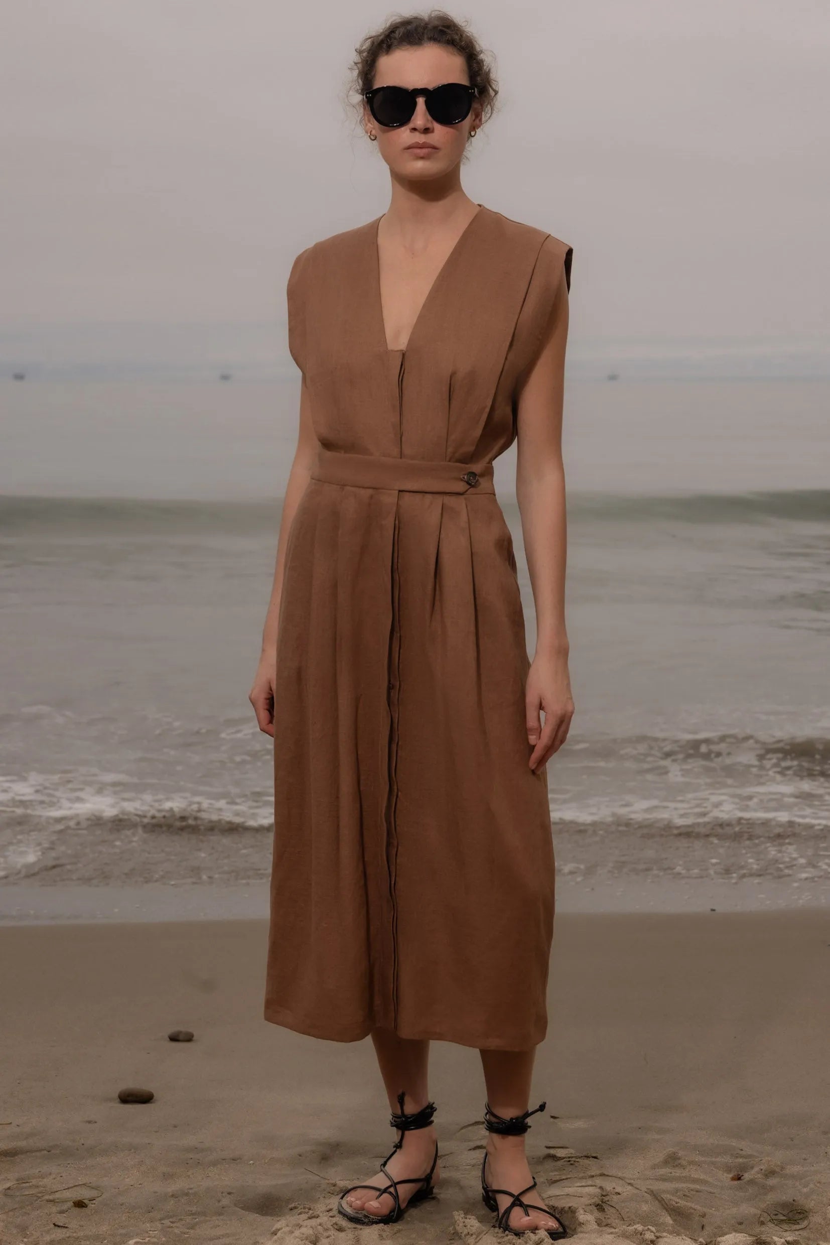 Azadeh Dress - Roan Linen - Heidi Merrick