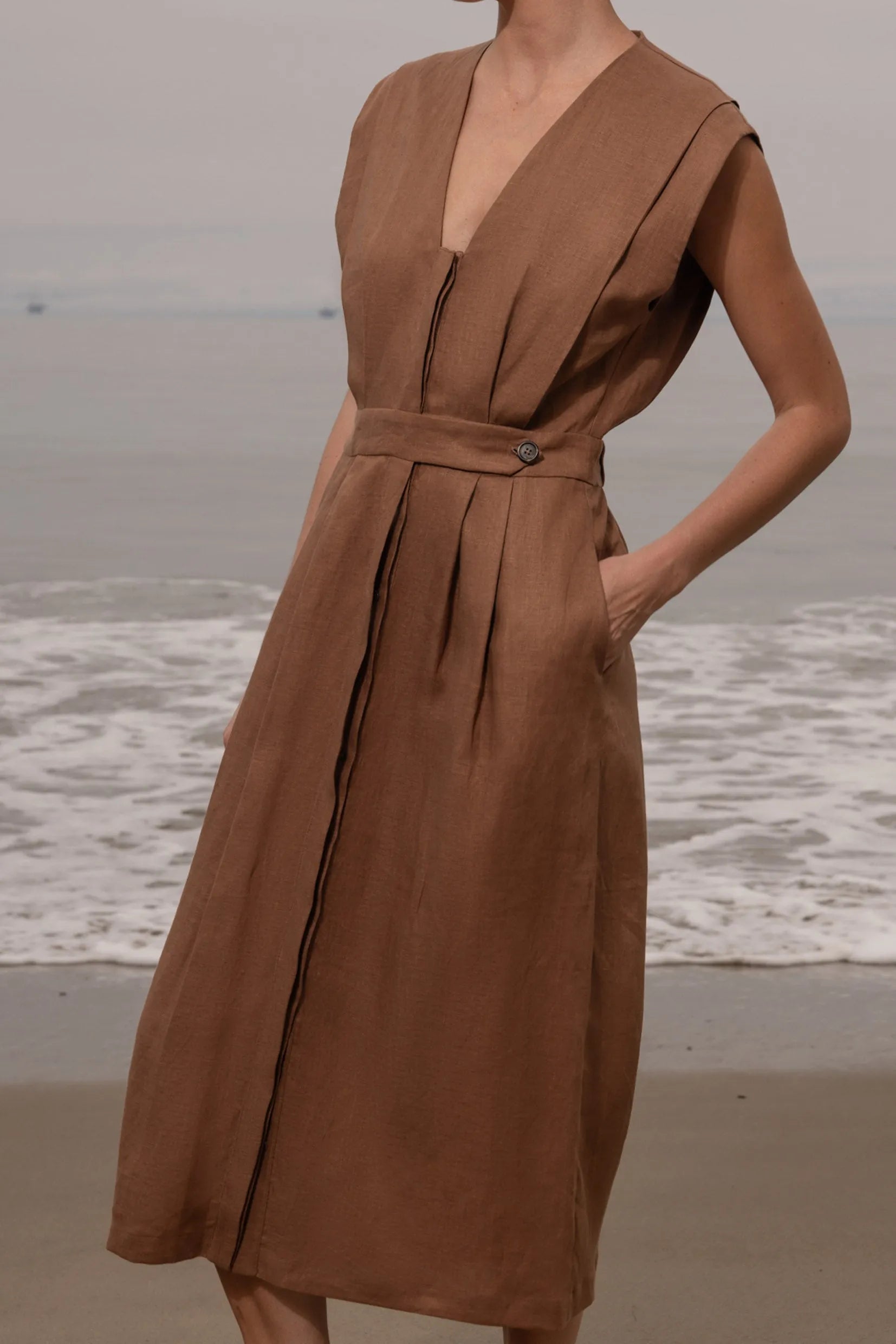 Azadeh Dress - Roan Linen - Heidi Merrick