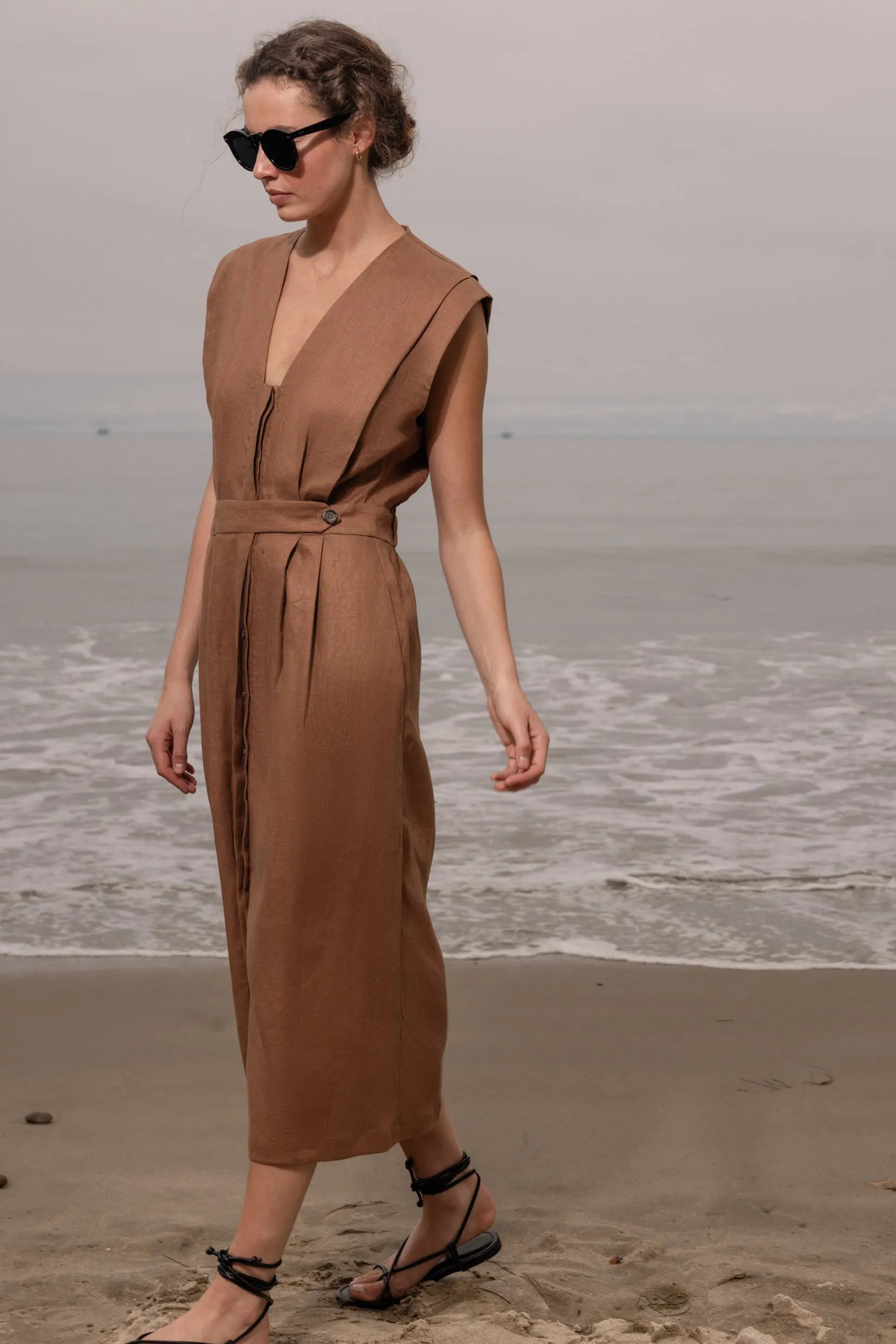 Azadeh Dress - Roan Linen - Heidi Merrick