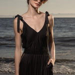 Caraco Top - Noir - Heidi Merrick