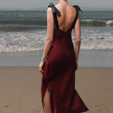 Marion Slip Dress - Burgundy - Heidi Merrick