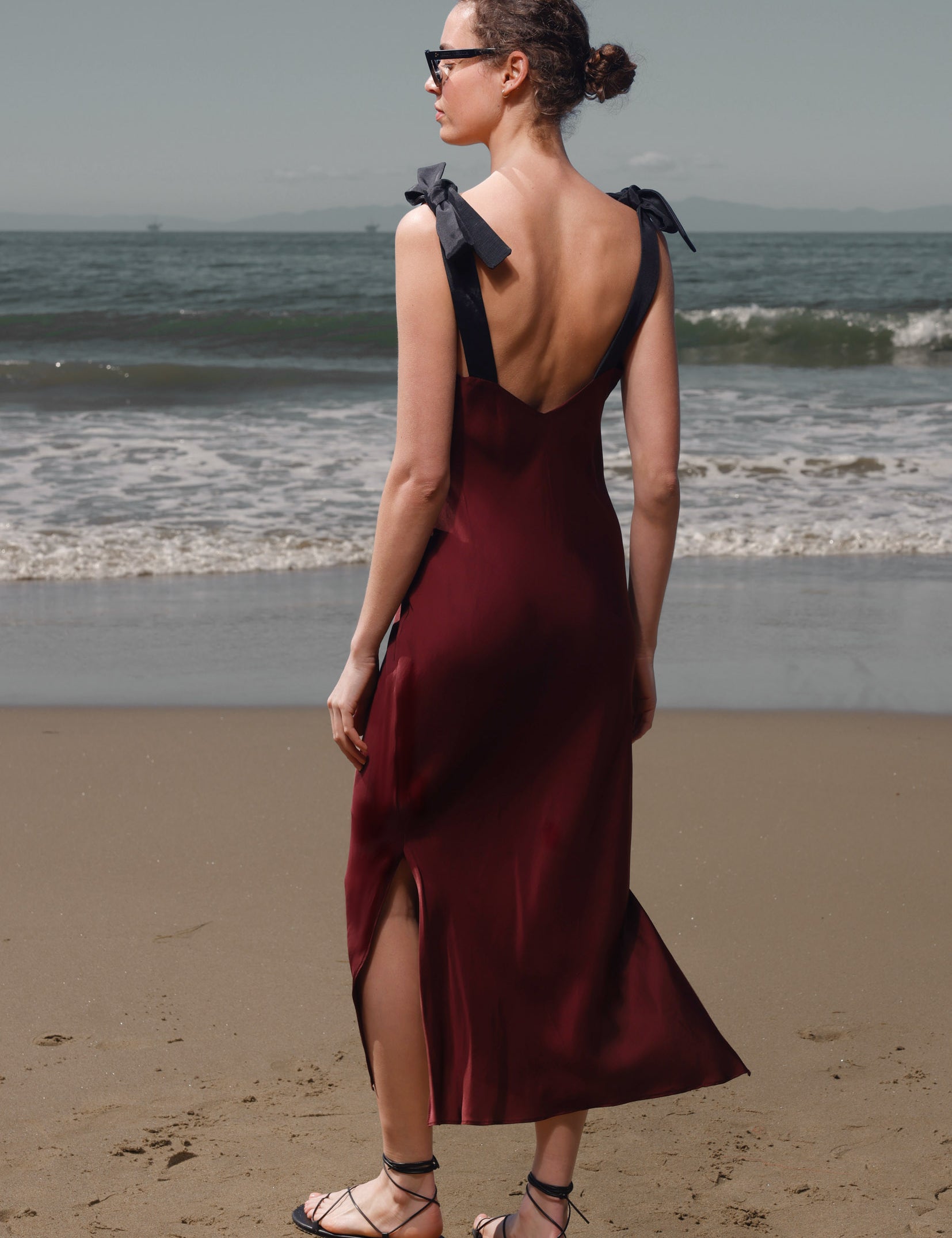 Marion Slip Dress - Burgundy - Heidi Merrick