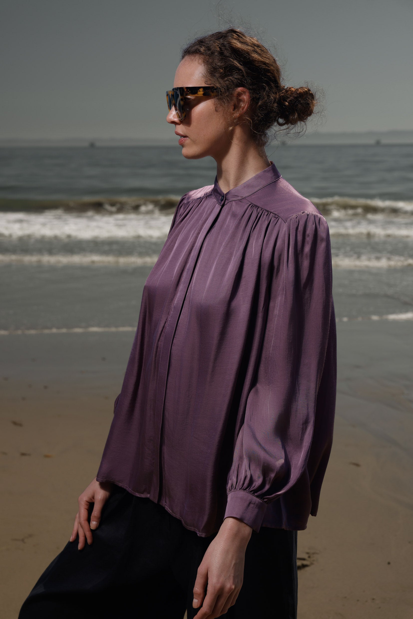 Farah Blouse - Lavender - Heidi Merrick