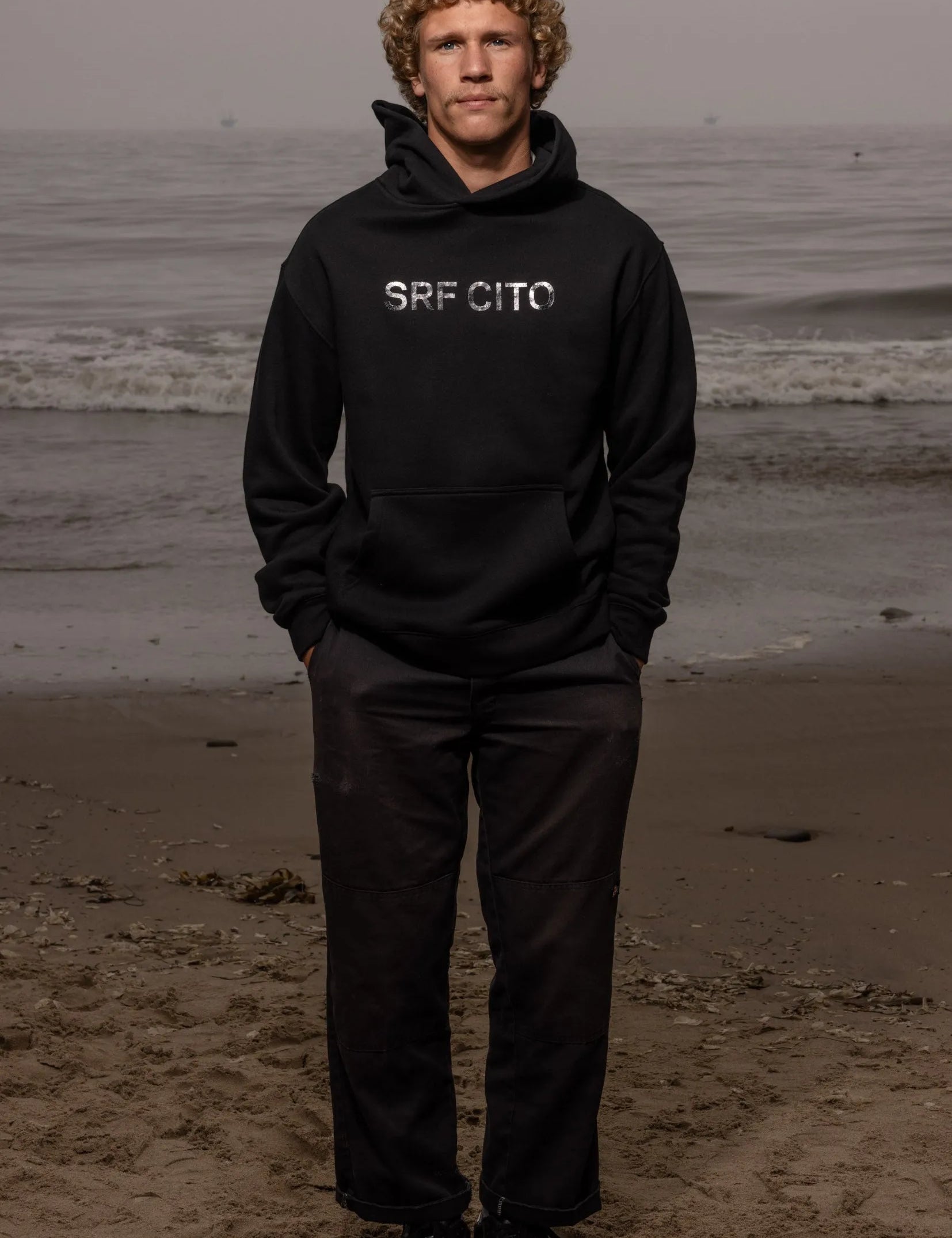 SRF CITO Unisex Hoodie - Black on Black - Heidi Merrick