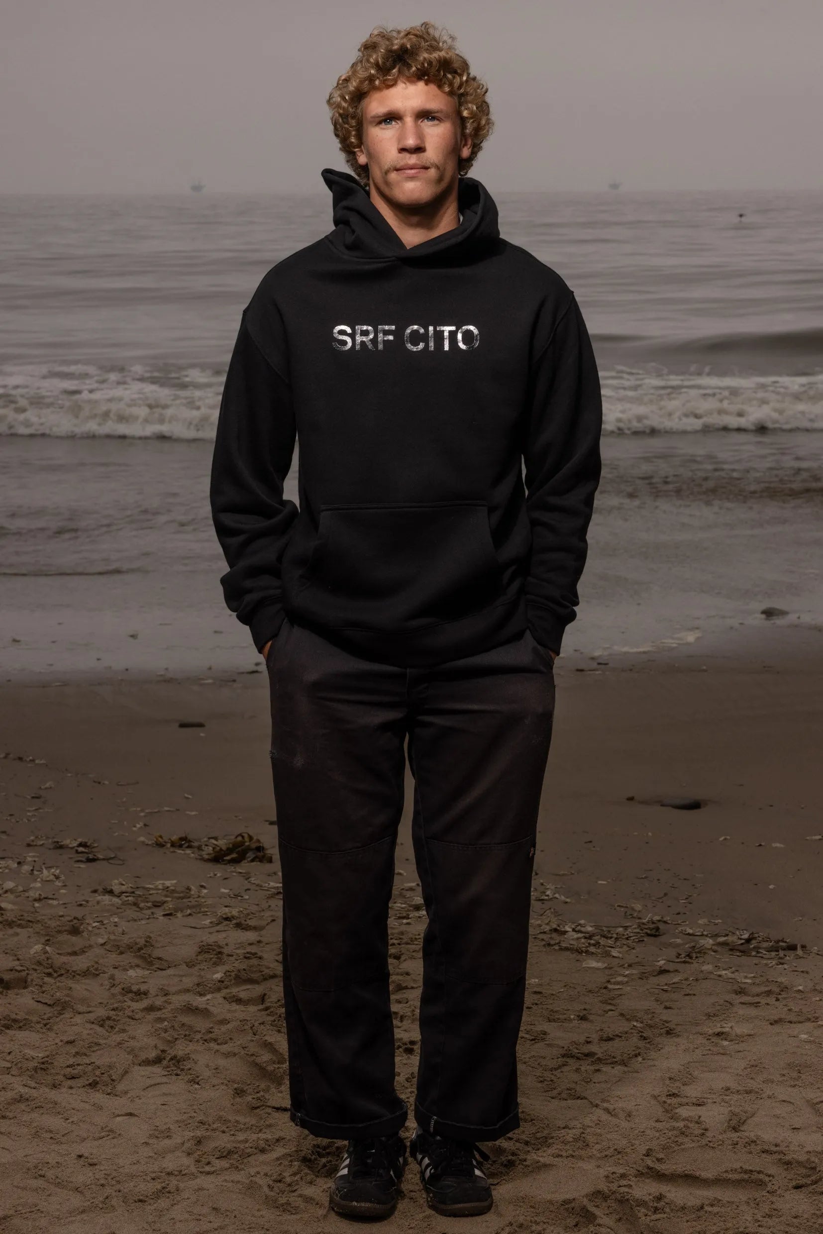 SRF CITO Unisex Hoodie - Black on Black - Heidi Merrick