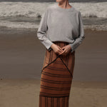 Geometry Skirt - Golden Moroccan Stripe - Heidi Merrick
