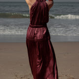 Idyll Dress - Burgundy