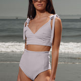 Ballerine Top - Cream Ticking Stripe