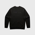 SRF LA Unisex Crewneck - Black on Black - Heidi Merrick