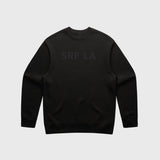 SRF LA Unisex Crewneck - Black on Black - Heidi Merrick