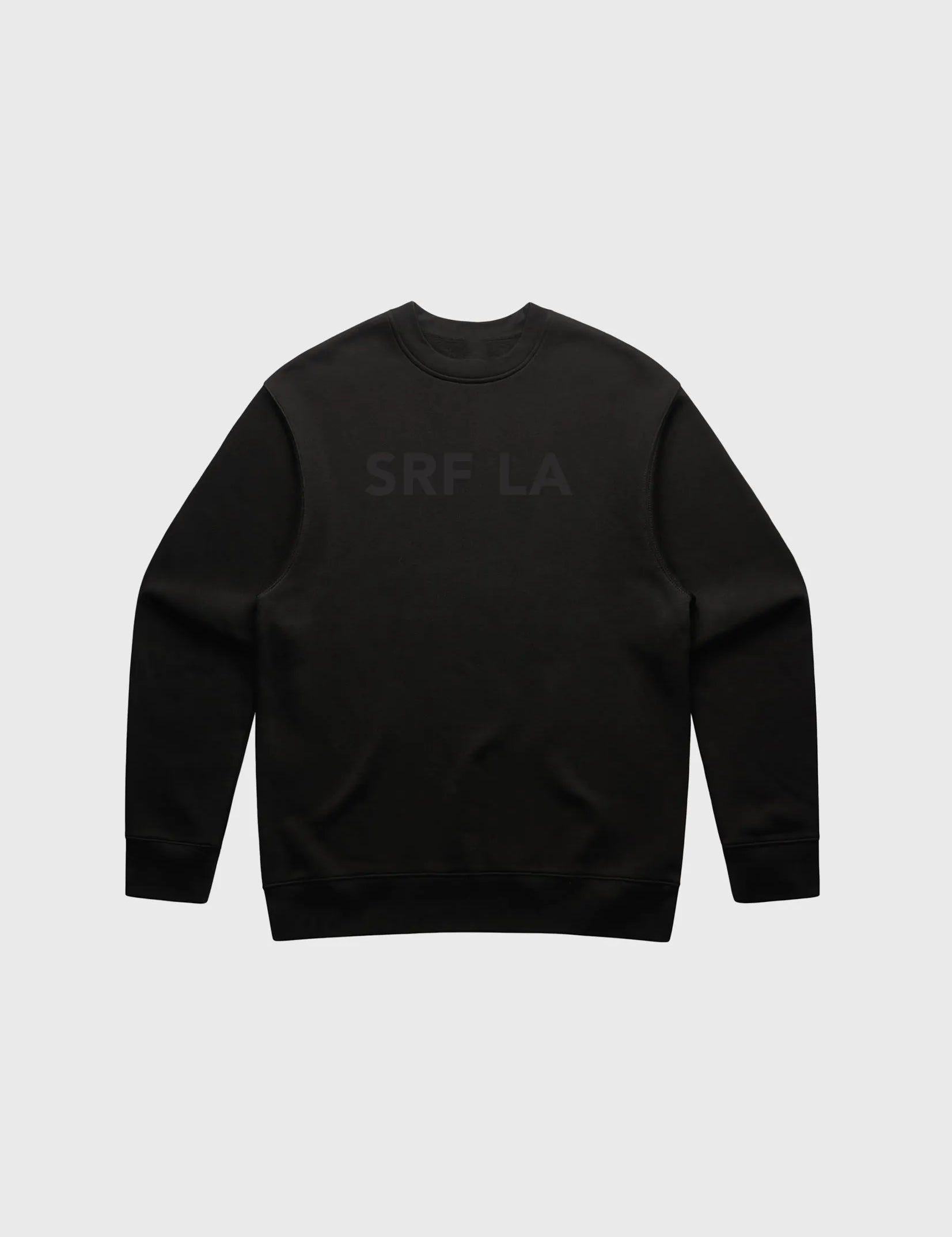 SRF LA Unisex Crewneck - Black on Black - Heidi Merrick