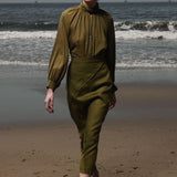 Geometry Skirt - Frog Linen - Heidi Merrick
