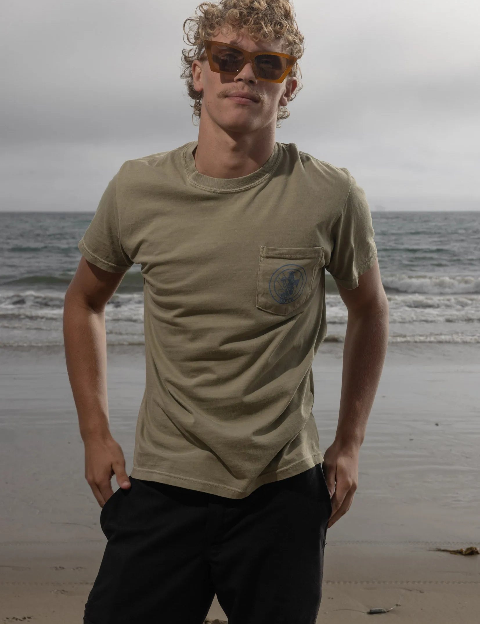 SRF Guy Tee - Dusty Sand - Heidi Merrick