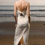 Gia Dress - Ivory Linen - Heidi Merrick