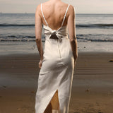 Gia Dress - Ivory Linen - Heidi Merrick